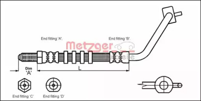 Шлангопровод METZGER 4114676